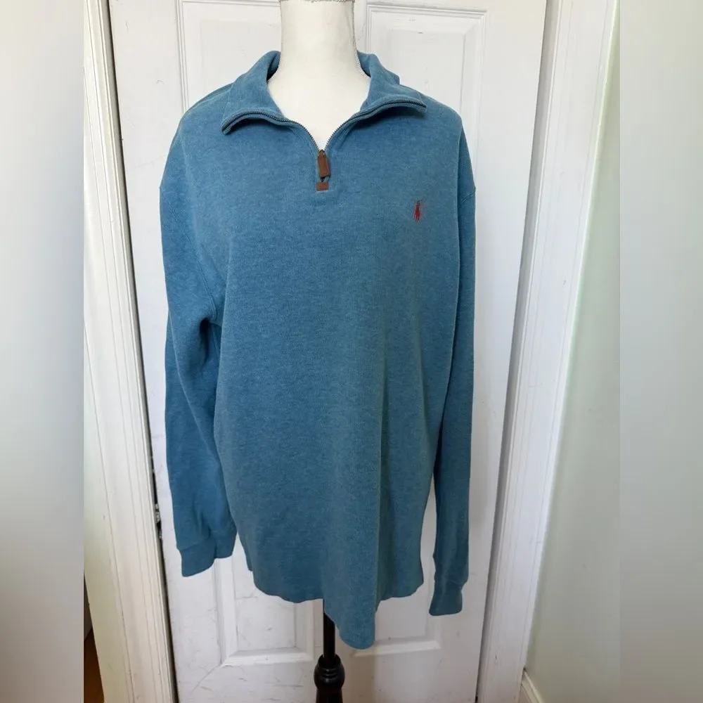 Vintage Polo Ralph Lauren Sky Blue Sweater Sz XL